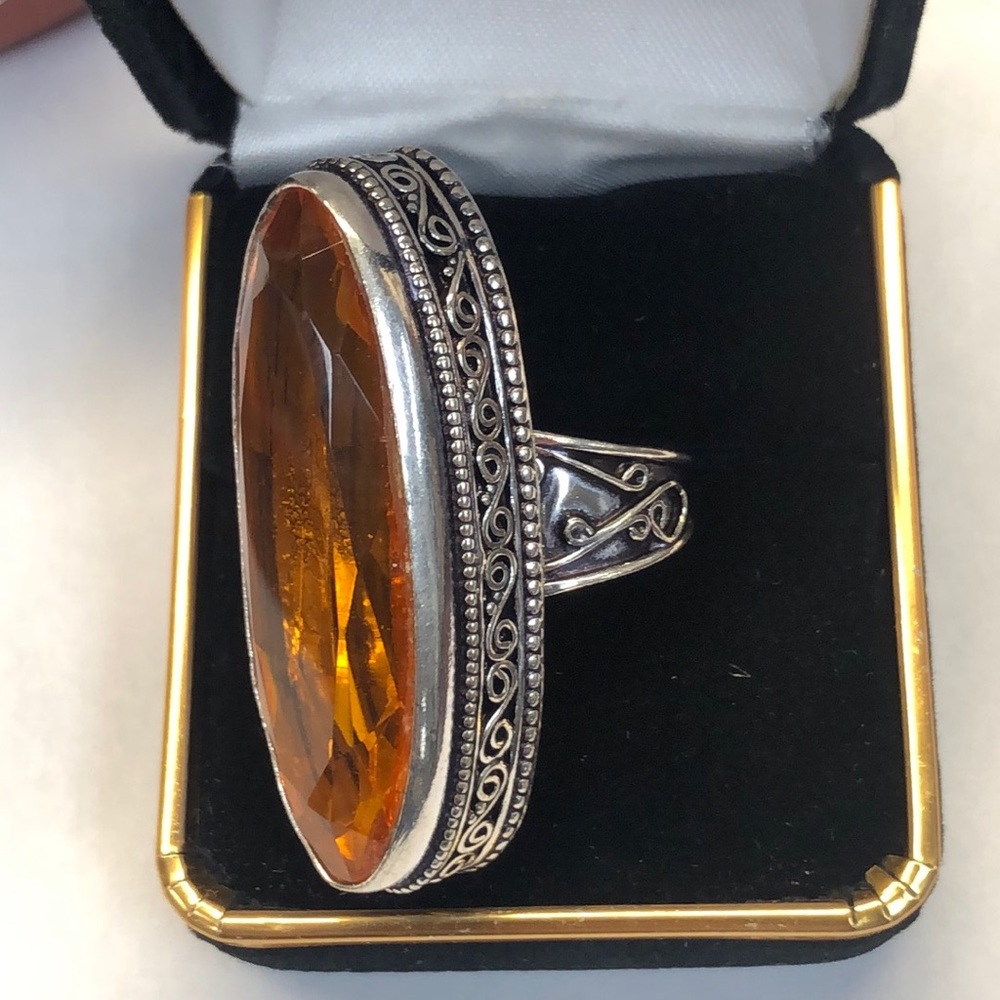 Honey Citrine Ring View 5